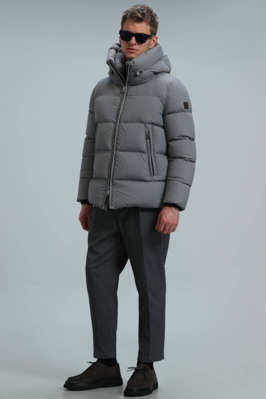 Tommy Goose Feather Male Coat Grey - 4