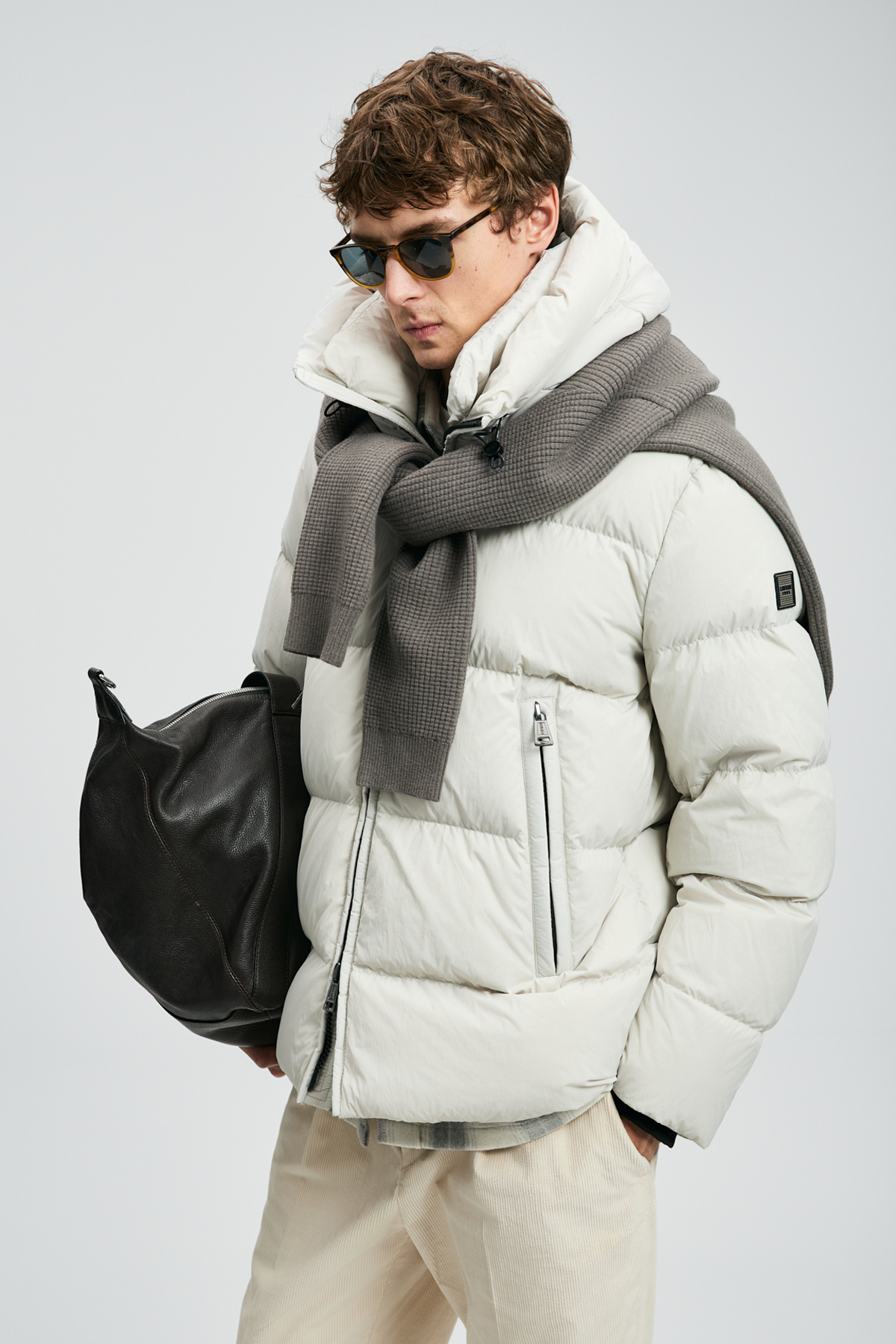 Goose Feather Male Coat Stone - Lufian