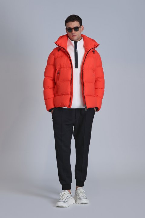Tommy Goose Down Men's Coat Orange - LUFIAN