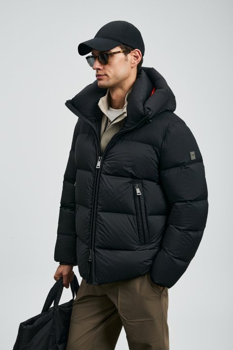 Tommy Men's Down Jacket Black - Lufian