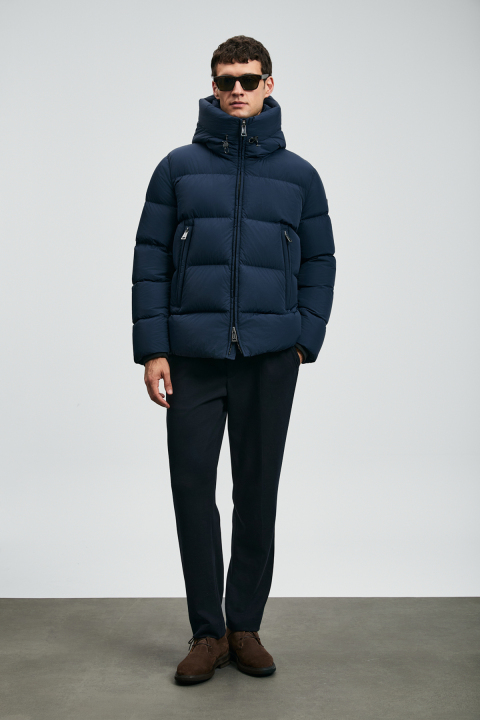 Tommy Men's Down Jacket Navy Blue - Lufian