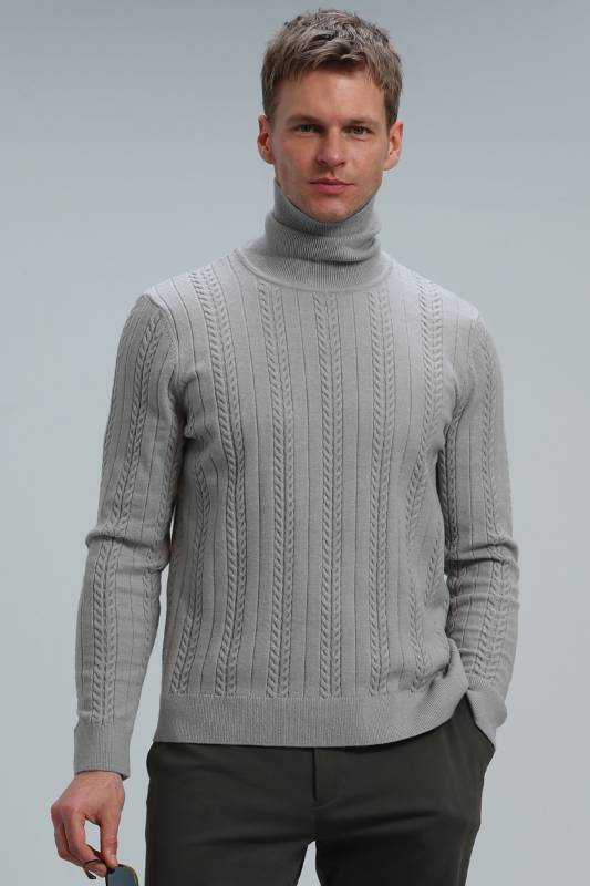 Tony Mens Sweater Lıght Grey - 1