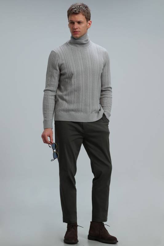 Tony Mens Sweater Lıght Grey - 2