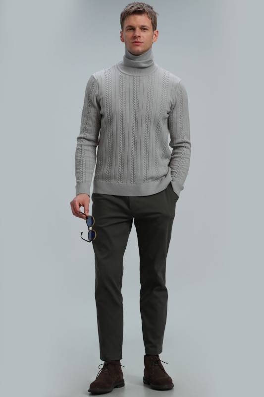 Tony Mens Sweater Lıght Grey - 4