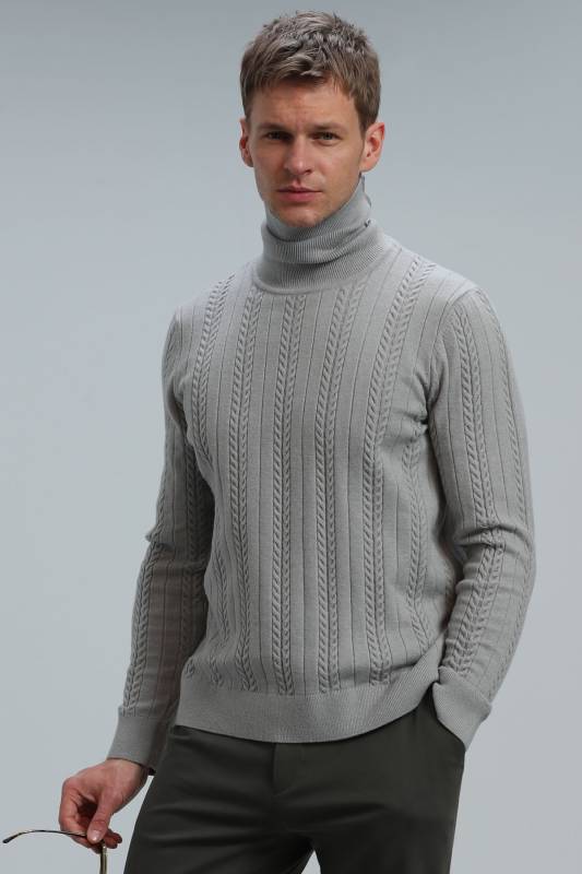 Tony Mens Sweater Lıght Grey - 5