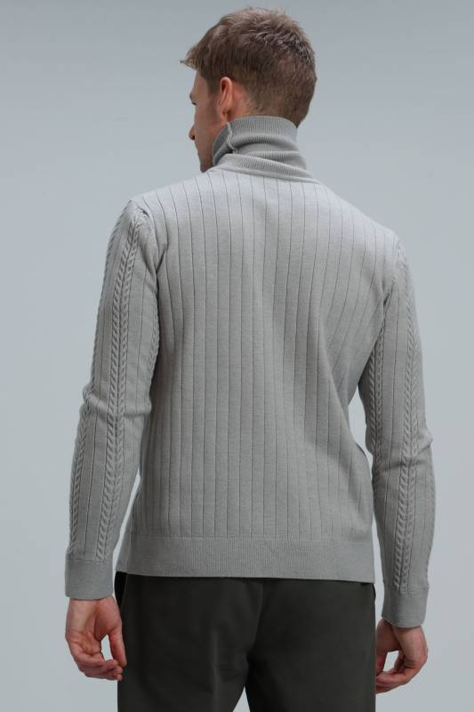 Tony Mens Sweater Lıght Grey - 6