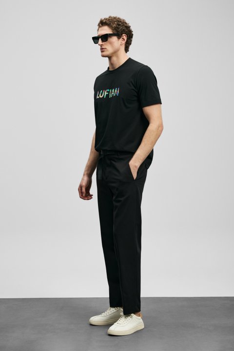 Torın Smart Mens Chino Pants Slım Fıt Black - Lufian