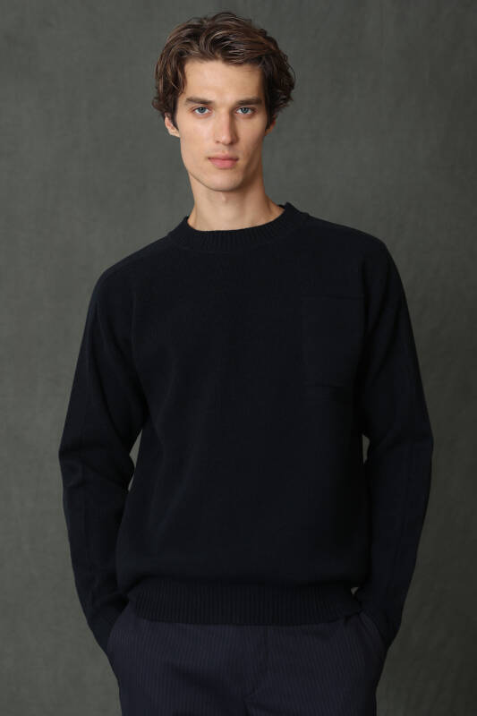 Tova Mens Sweater Navy - 1