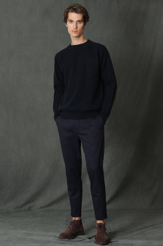 Tova Mens Sweater Navy - 3