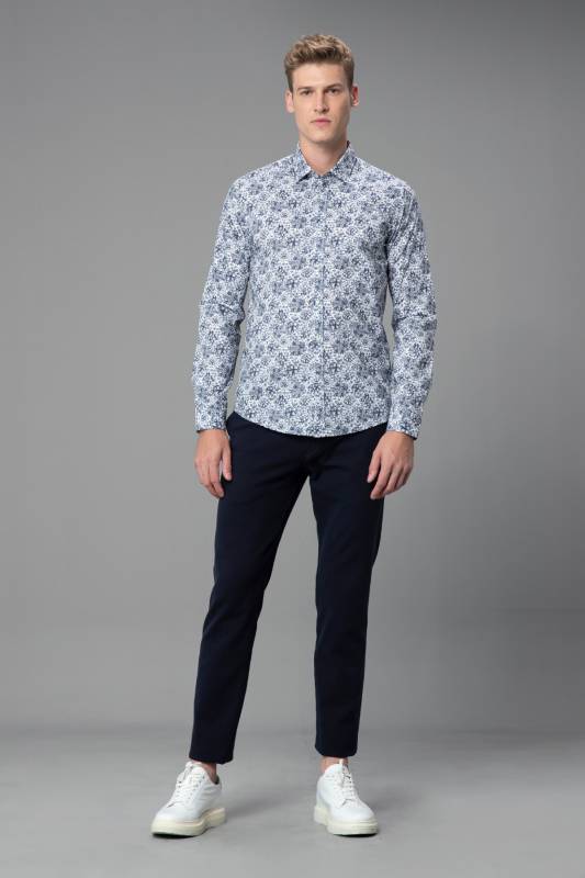 Trodos Mens Smart Shirt Slım Fıt Navy - 3