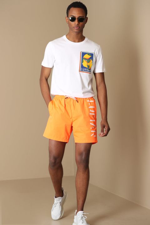 Tunja Modern Graphıc T- Shırt Whıte - Lufian