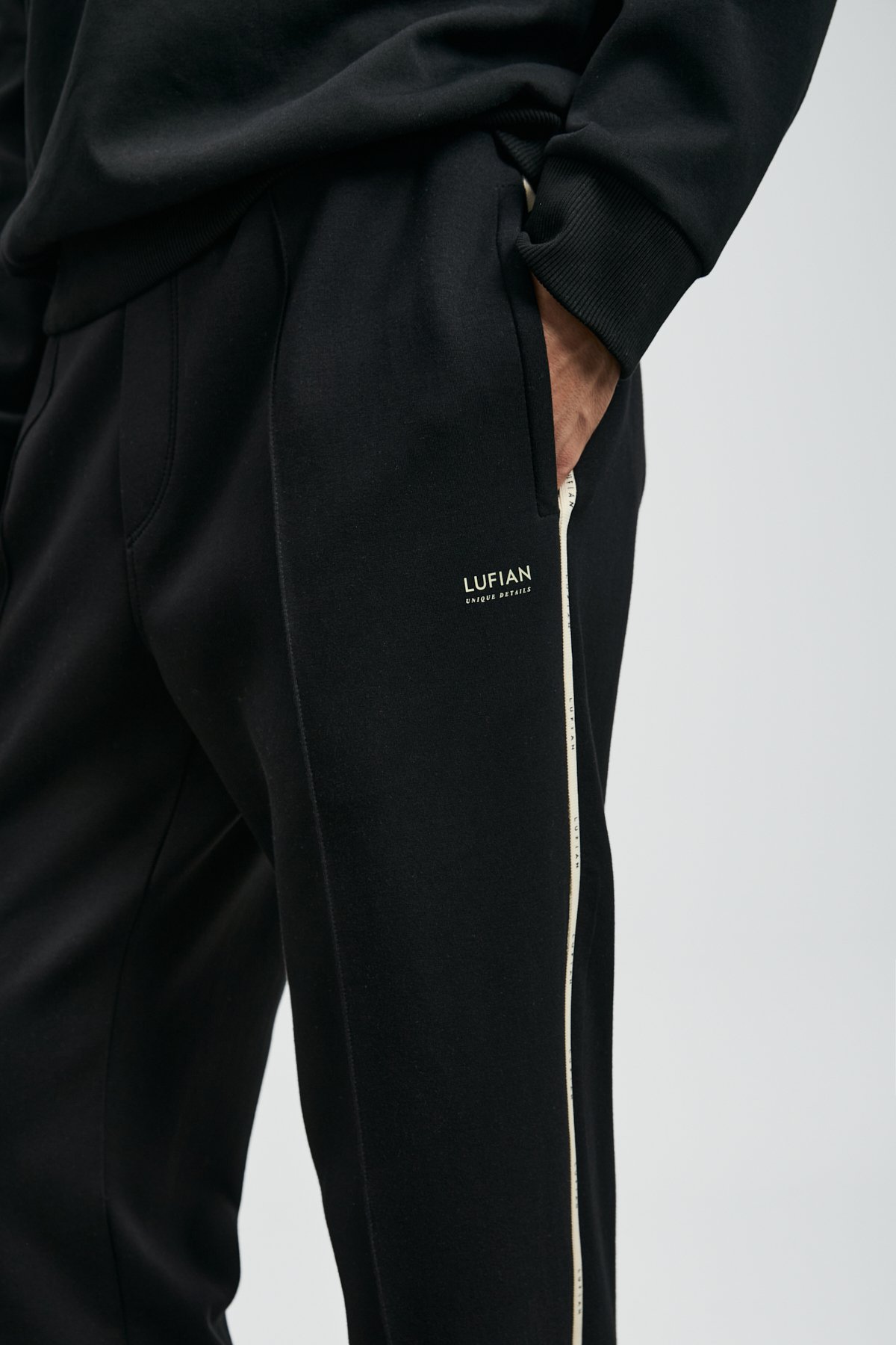 Tyson Men's Sweatpants Black - LUFIAN