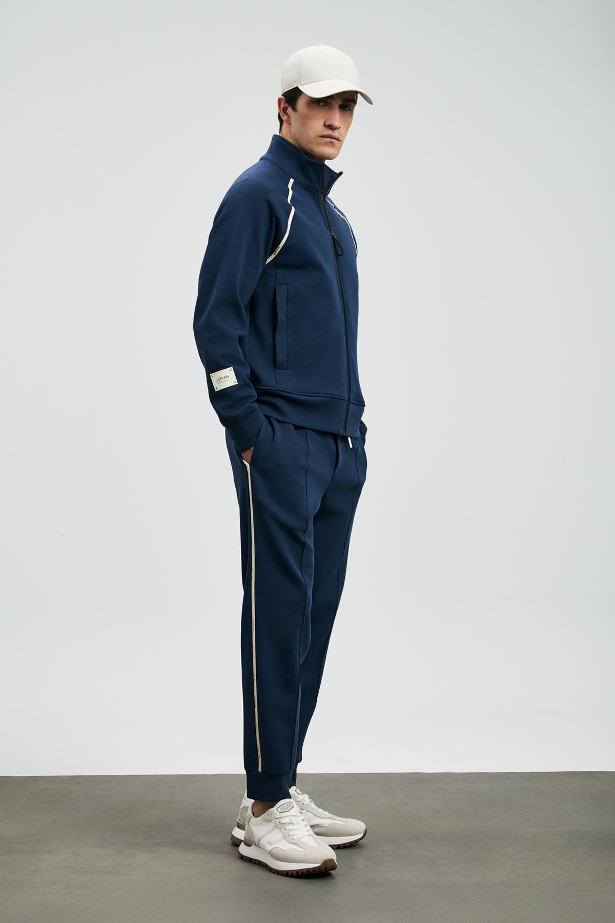 Tyson Men's Sweatpants Navy Blue - LUFIAN