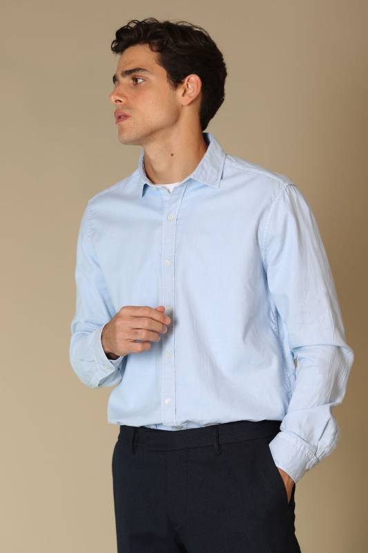 Valentın Mens Smart Shirt Comfort Slım Fıt Blue - 2