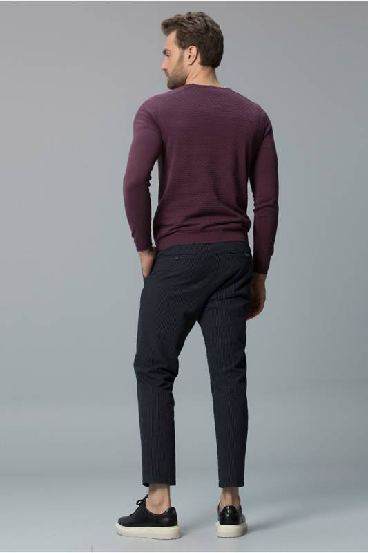 Vartus Mens Sweater Damson - 4