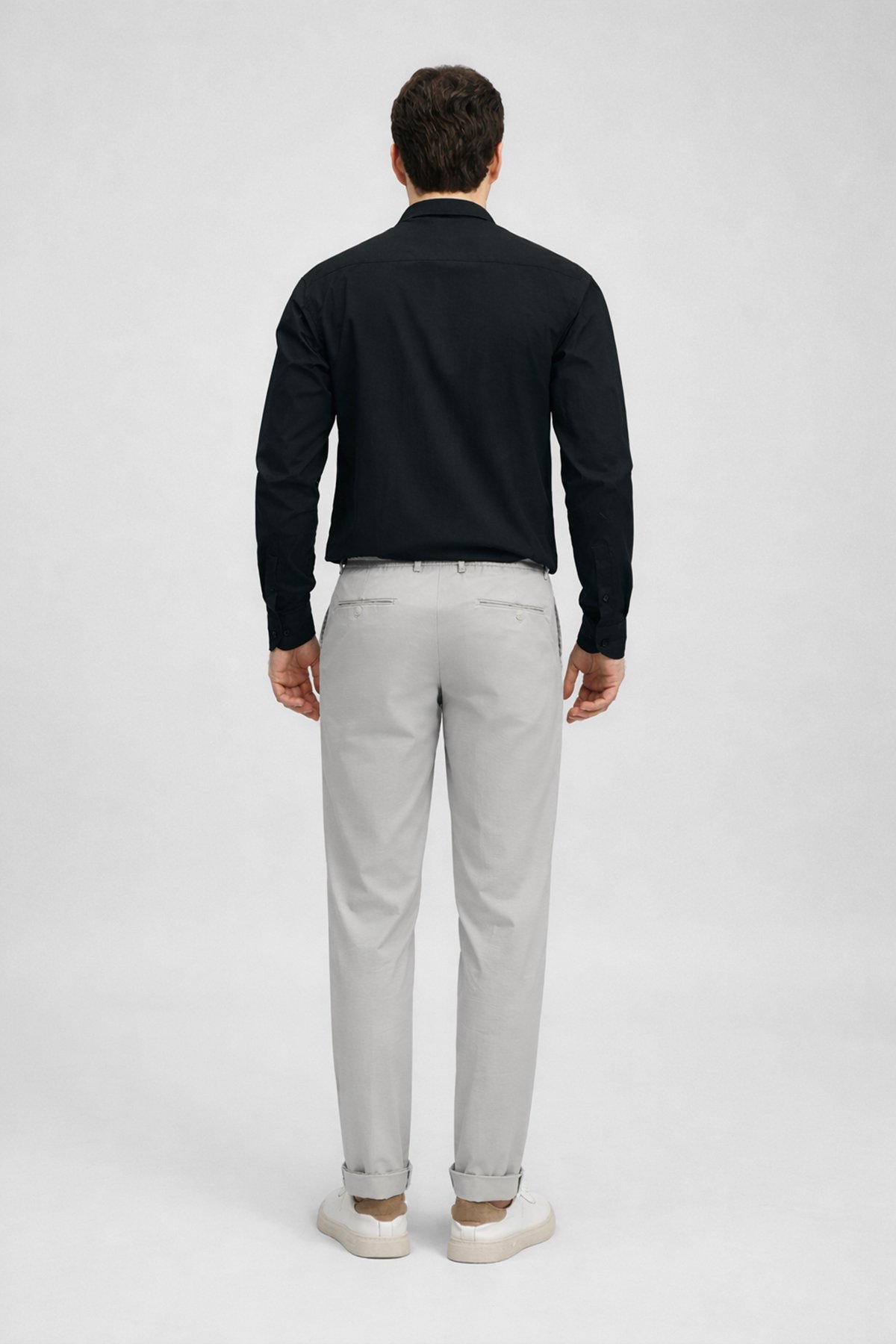 Venedıc Men's Basic Shirt Regular Fit Black - LUFIAN