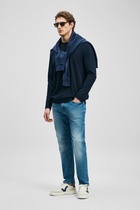 Vernom Smart Jeans Men's Trousers Slim Fit Light Blue - LUFIAN
