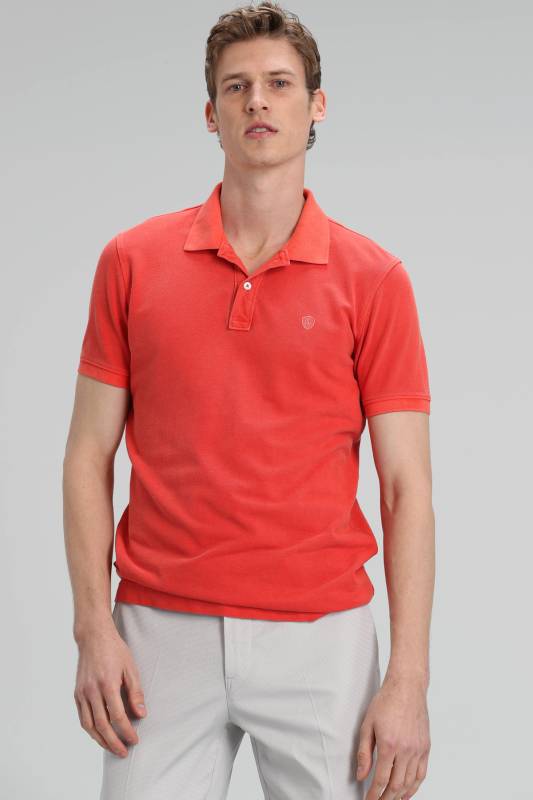 Vernon Sports Polo Mens T - Shirt Coral - 1