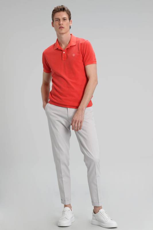 Vernon Sports Polo Mens T - Shirt Coral - 2