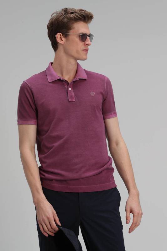 Vernon Sports Polo Mens T - Shirt Damson - 1