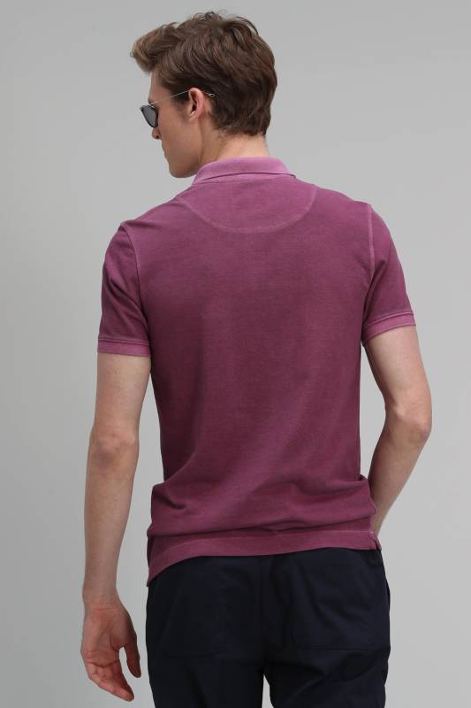 Vernon Sports Polo Mens T - Shirt Damson - 5