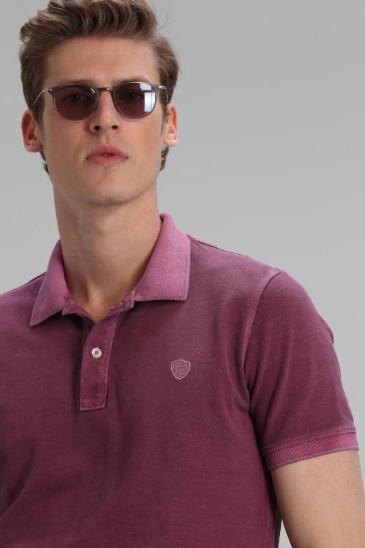 Vernon Sports Polo Mens T - Shirt Damson - 6