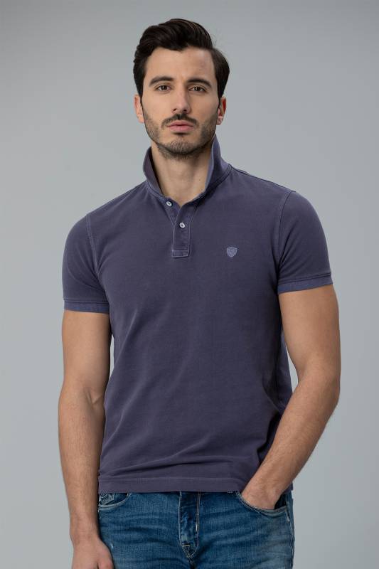 Vernon Sports Polo Mens T - Shirt Deep Purple - 2