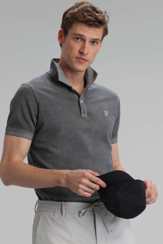 Vernon Sports Polo Mens T - Shirt Mıd Grey - 1