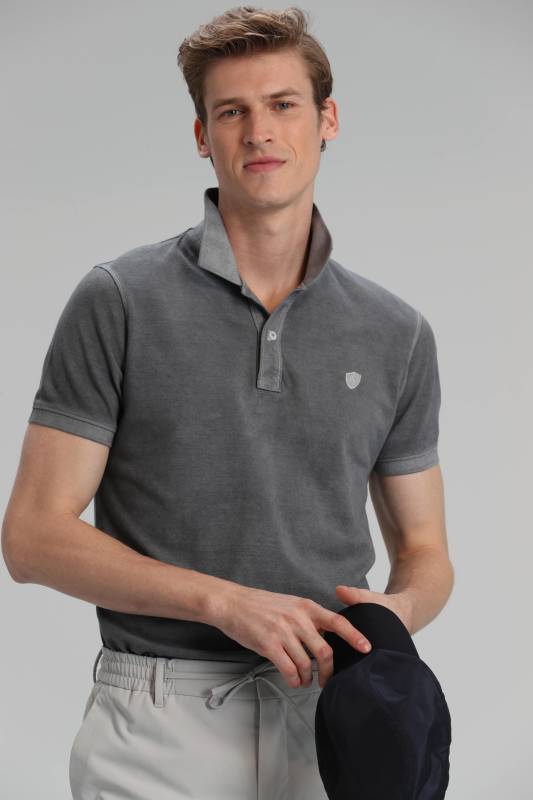 Vernon Sports Polo Mens T - Shirt Mıd Grey - 2