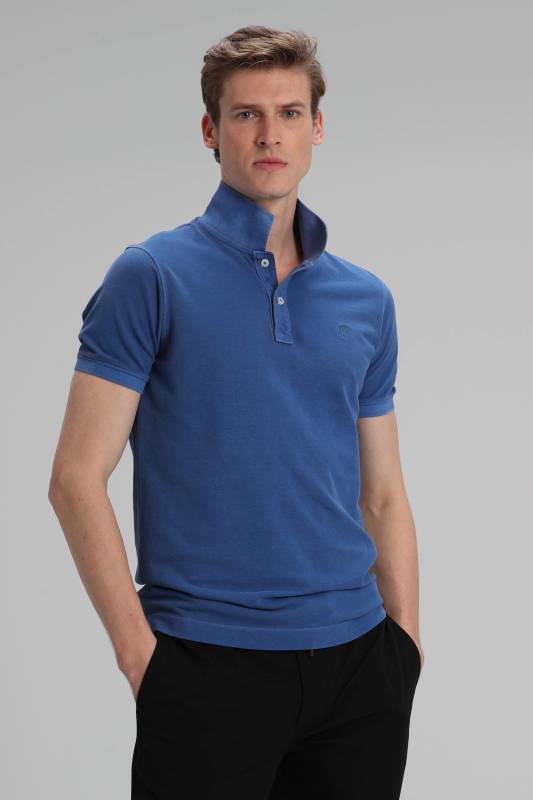 Vernon Sports Polo Mens T - Shirt Sax - 4