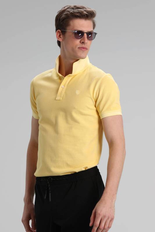 Vernon Sports Polo Mens T - Shirt Yellow - 3