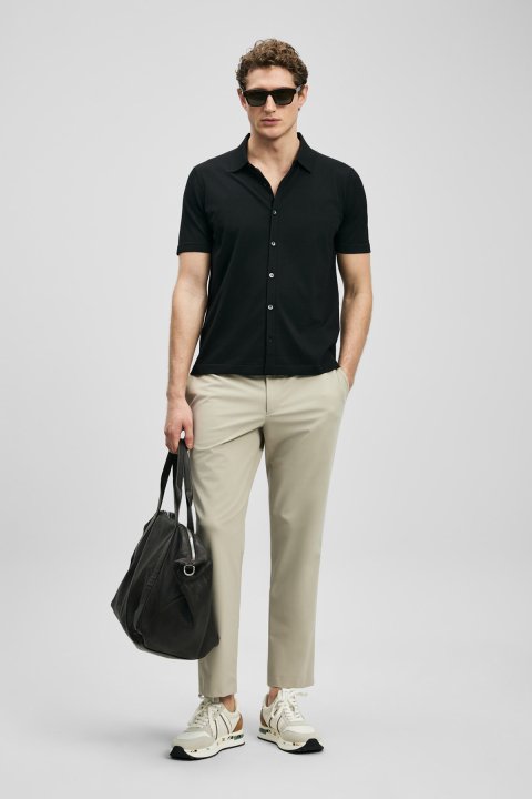Vıctor Men's Modal Blend Sweater Black - LUFIAN