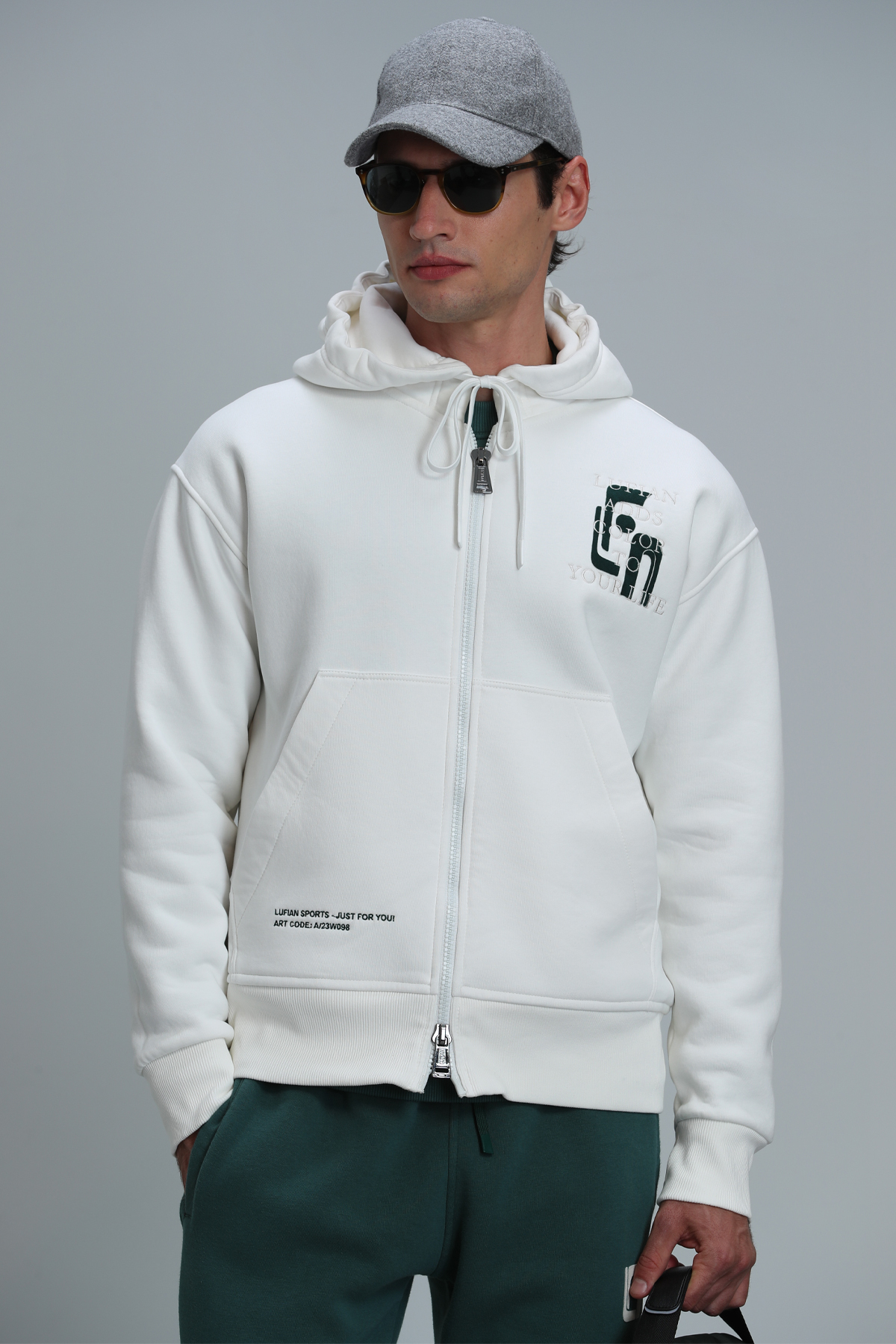 Victor Tracksuit Top Off White