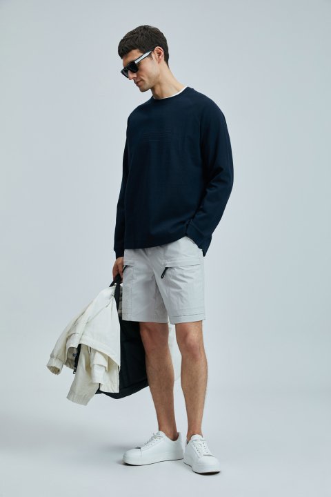 Erdem Men's Sports Shorts Regular Fit Stone - LUFIAN