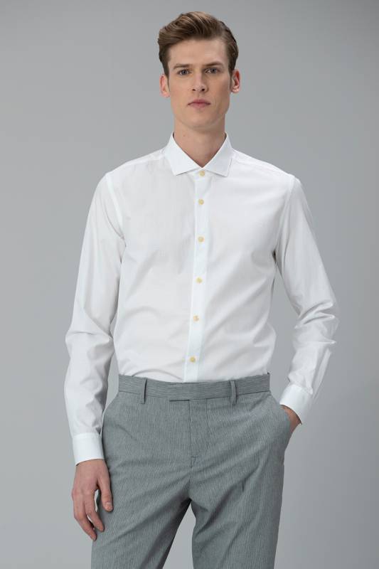 Wander Mens Smart Shirt Slım Fıt Whıte - 3