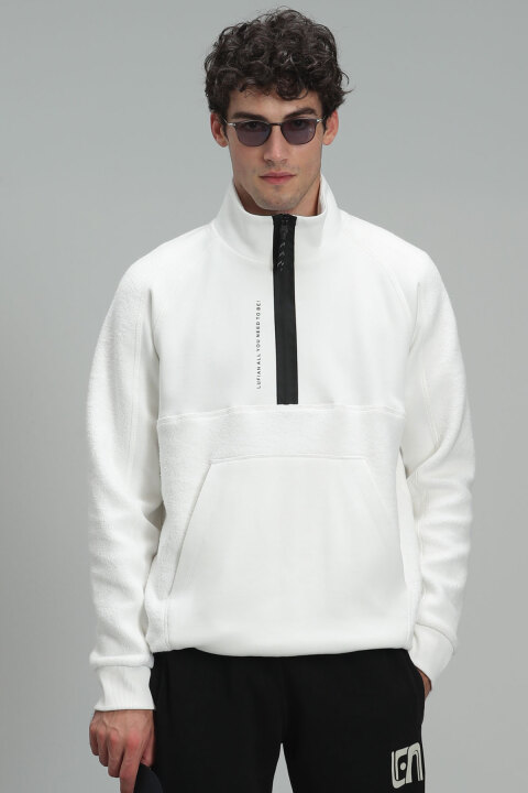 Wanted Male Sweatshirt Off Whıte - Lufian