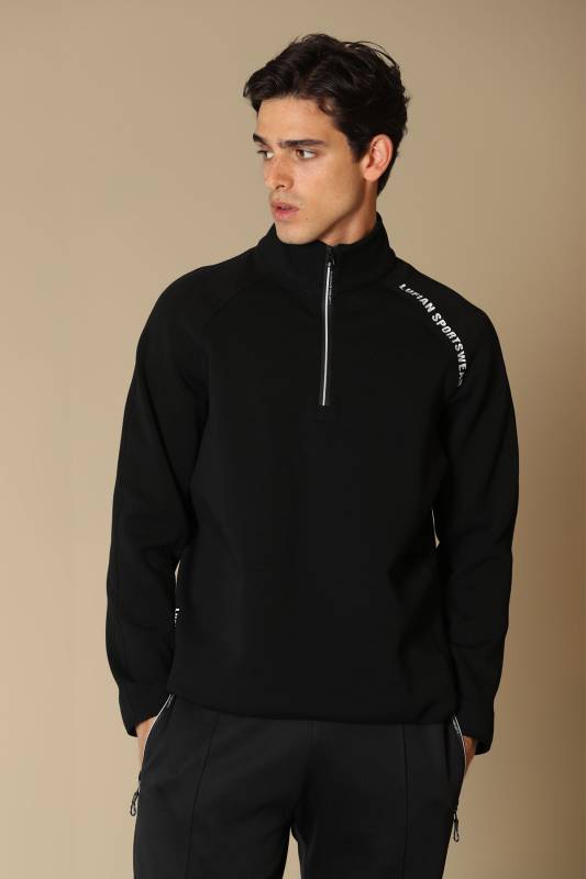 Wıse Male Sweatshirt Black - 1