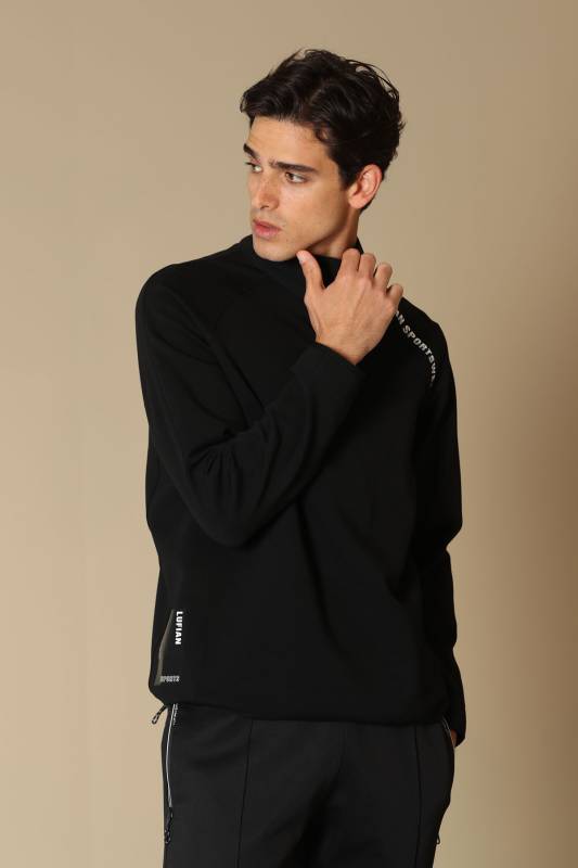 Wıse Male Sweatshirt Black - 3