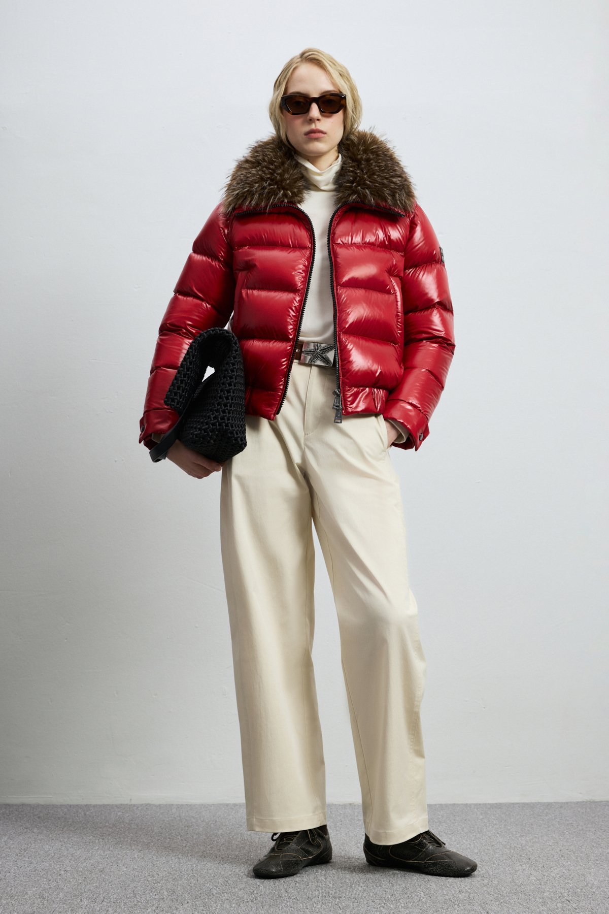 Women's Down Jacket Dark Red - LUFIAN