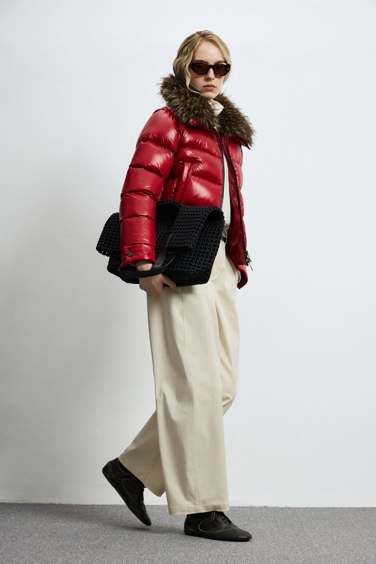 Women's Down Jacket Dark Red - LUFIAN