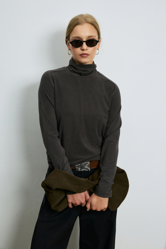 Women's T- Shırt Dark Brown