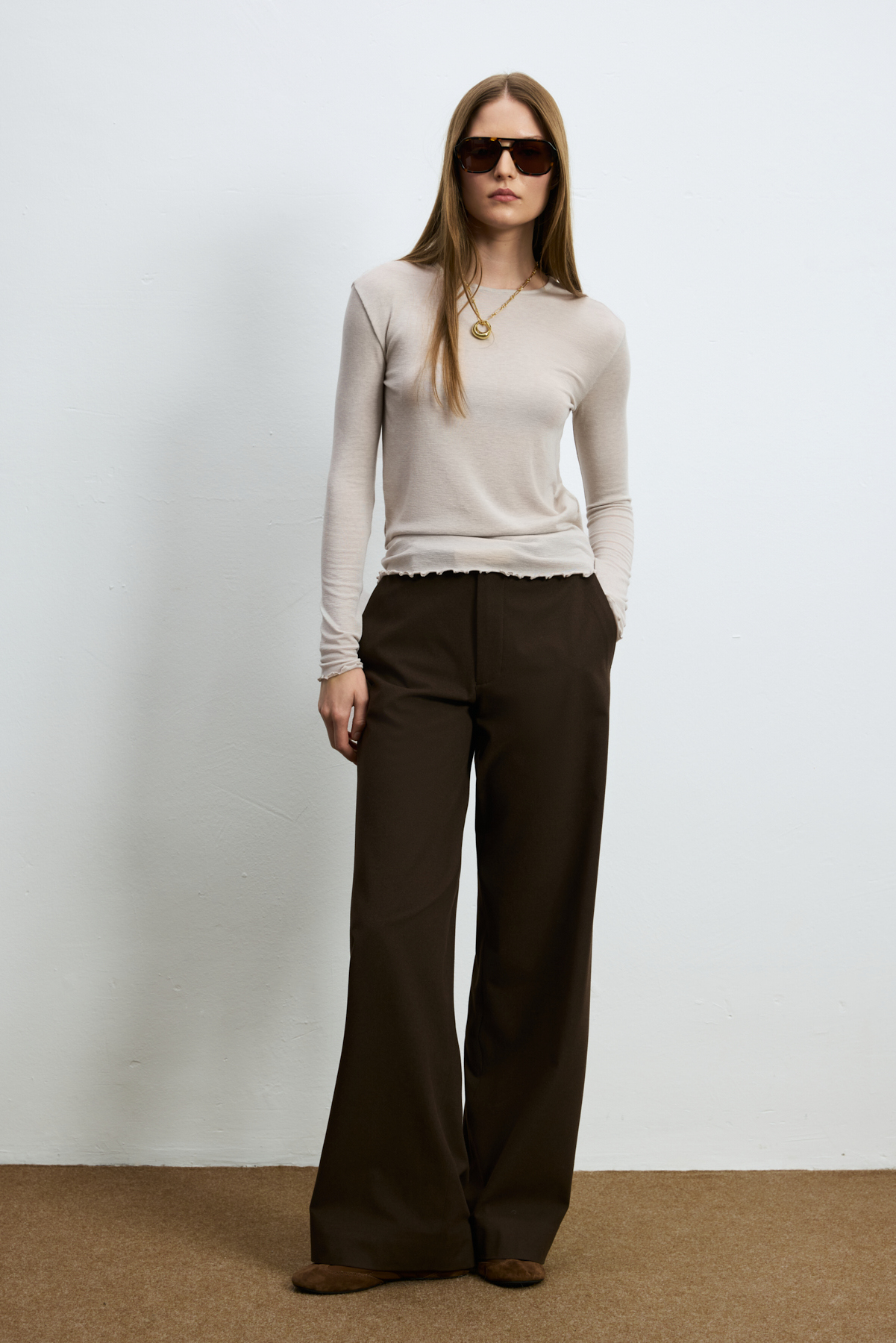 Women's T- Shırt Ecru - LUFIAN