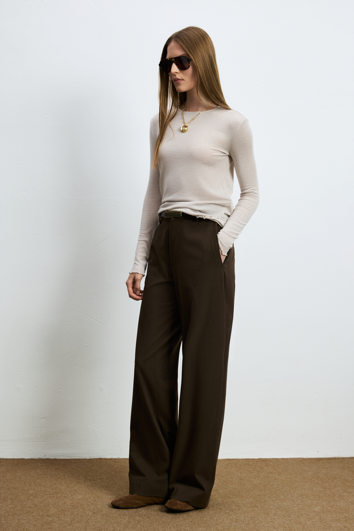 Women's T- Shırt Ecru - LUFIAN