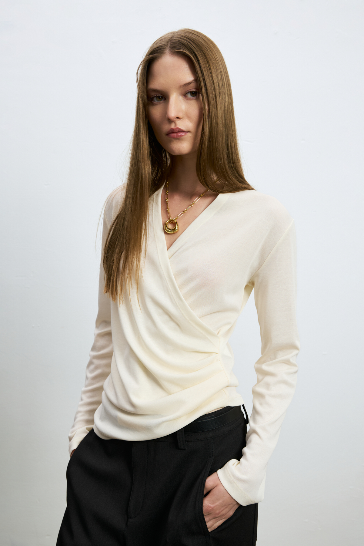 Women's T- Shırt Ecru - LUFIAN