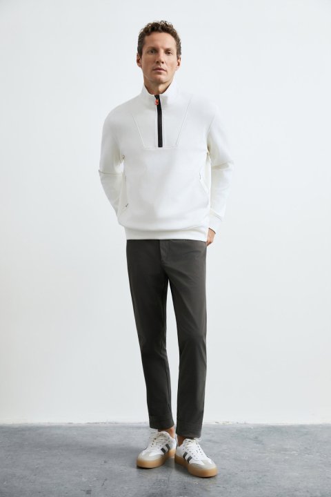 Male Sweatshirt Off Whıte - LUFIAN
