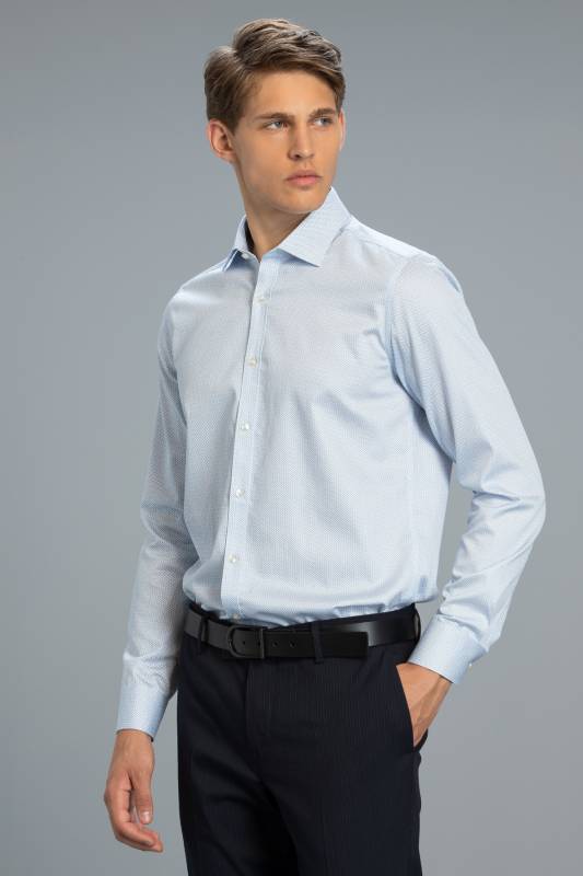 Yohei Mens Smart Shirt Slım Fıt Blue - 2