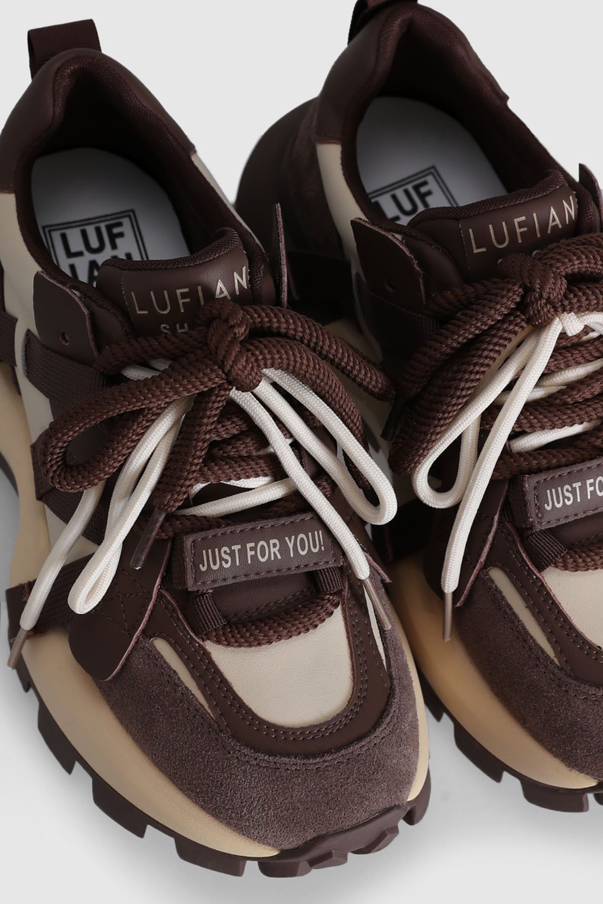 Yoko Women's Sneaker Shoes Brown - LUFIAN
