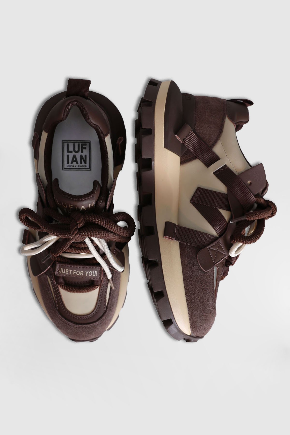 Yoko Women's Sneaker Shoes Brown - LUFIAN