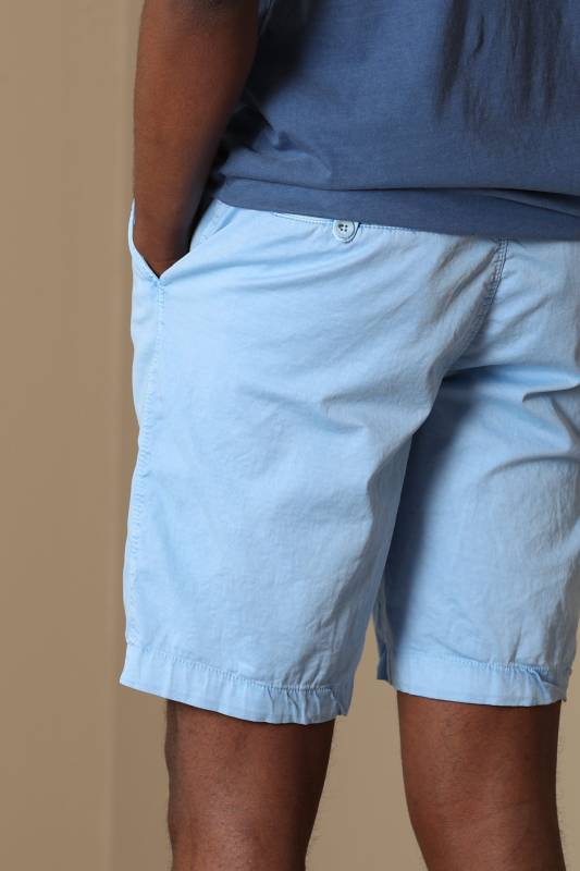 Zegler Sports Mens Chino Shorts Slım Fıt Blue - 5