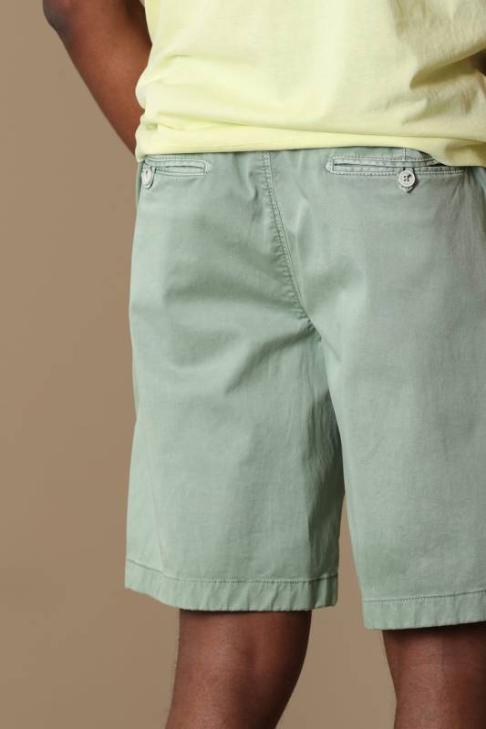 Zegler Sports Mens Chino Shorts Slım Fıt Green - 5